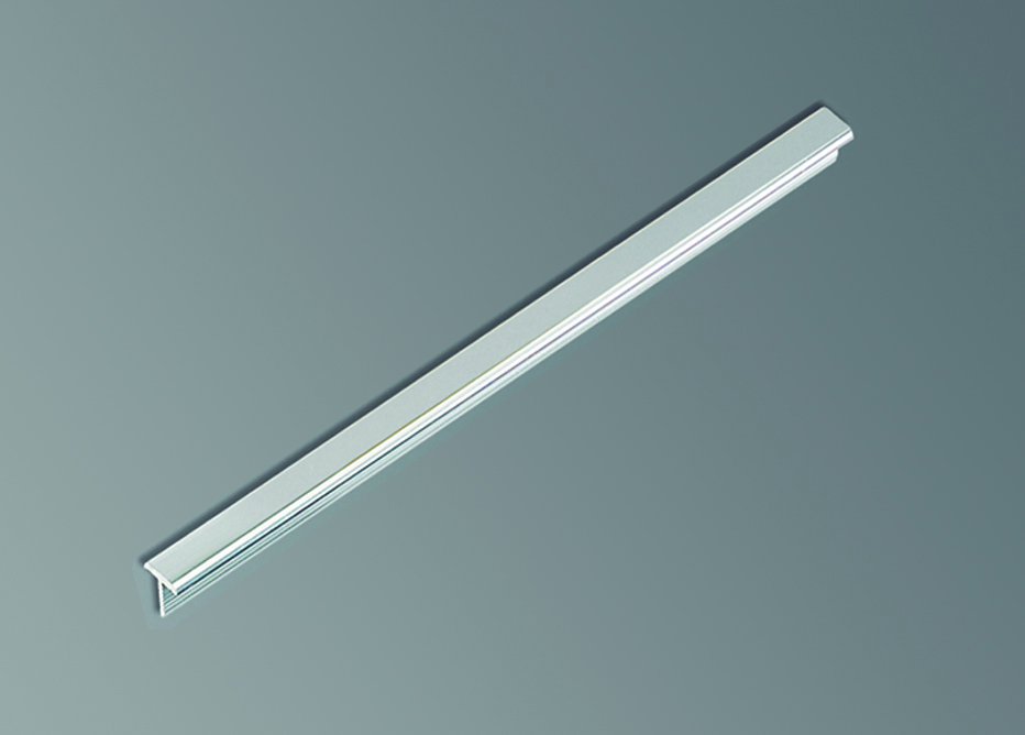 Perfil Aluminio T 10mm Plata Pulido 2,5 ML(Unidad)