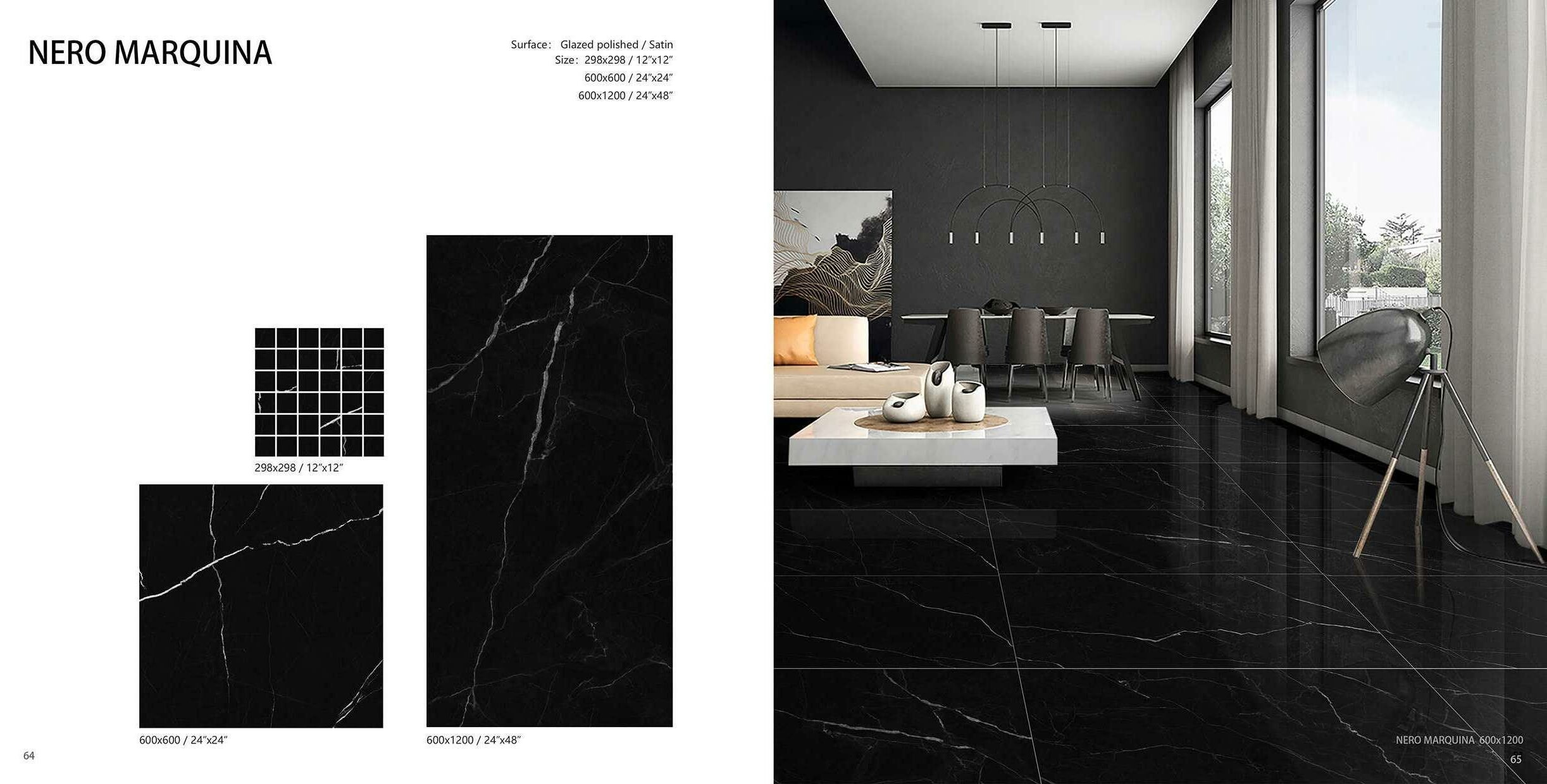 Porcelanato Nero Marquina (Caja)