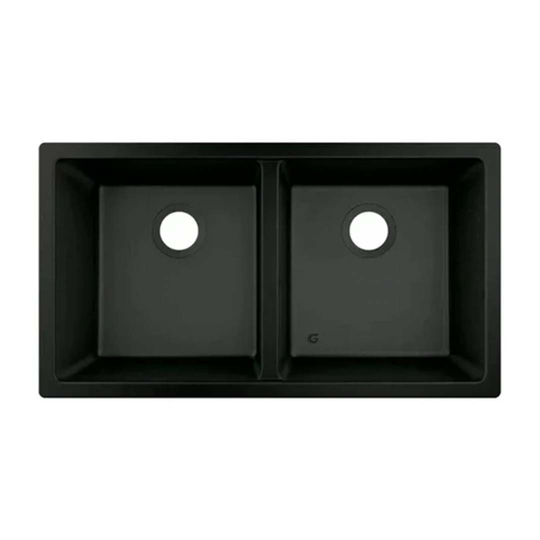 LAVAPLATOS DOBLE ACERO 304 NEGRO 77 X 45